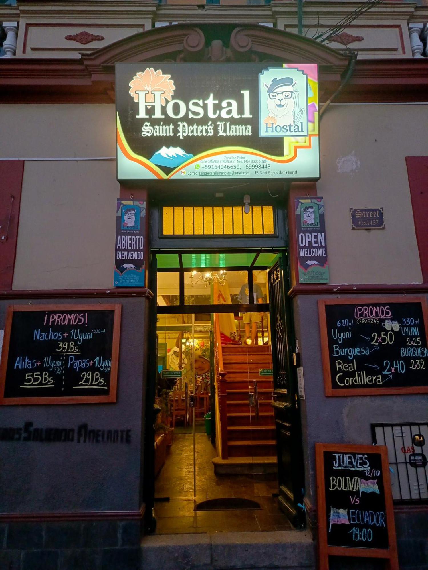 Saint Peter'S Llama Hostal La Paz Ngoại thất bức ảnh